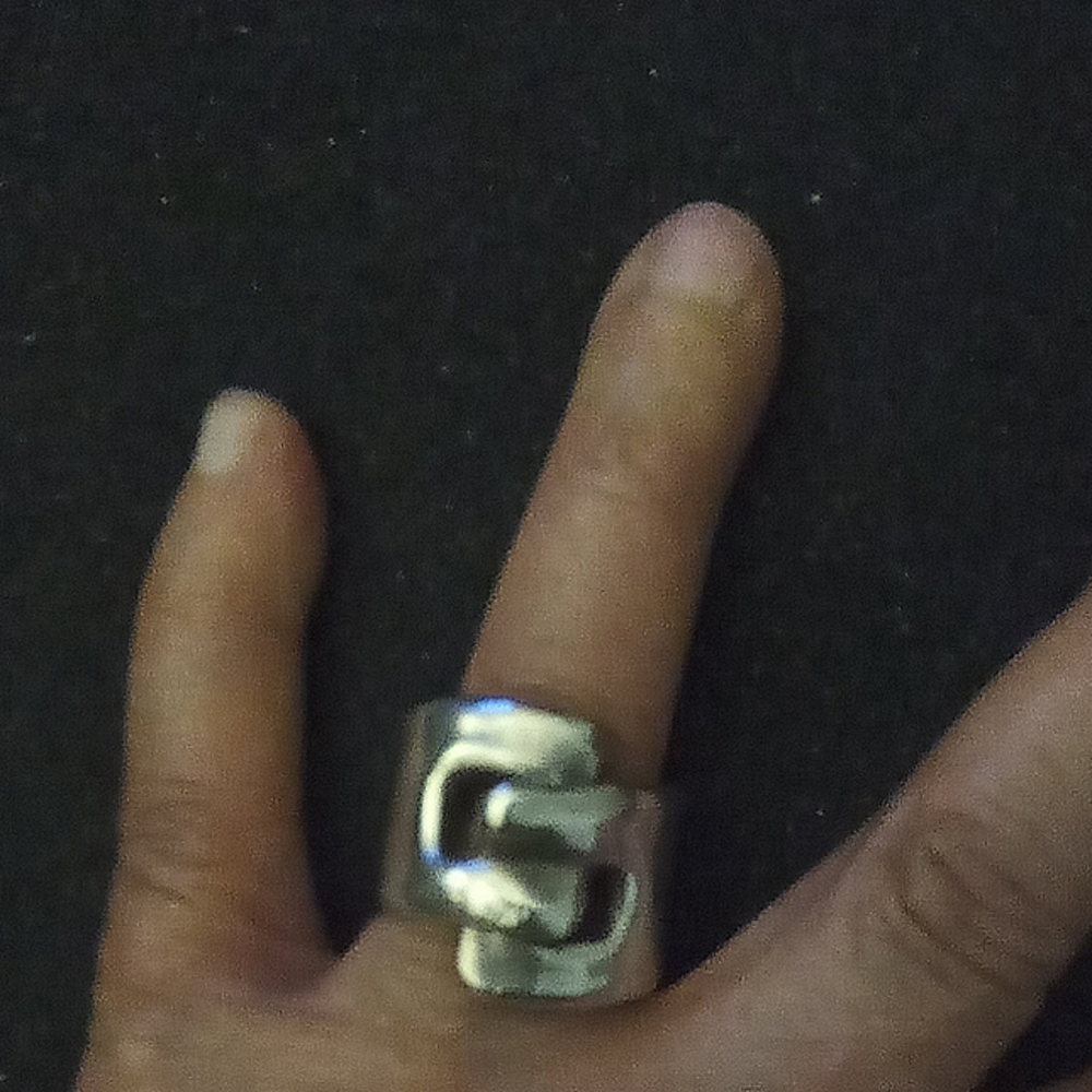 STERLING SILVER ART DECO RING - Picture 9 of 12